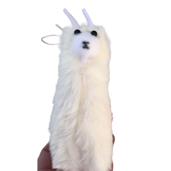 Christmas Ornaments White Owl Ice Skates Stocking Llama Snowman Head Lot of 5 - Picture 3 of 9